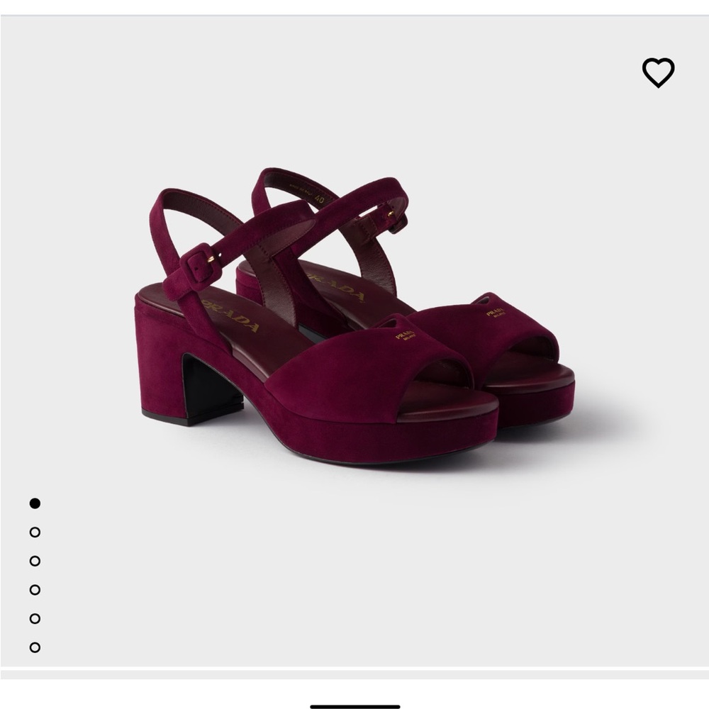 Prada Women's Burgundy Platform